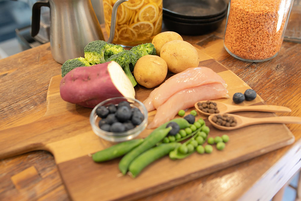 フードに使われている素材の写真